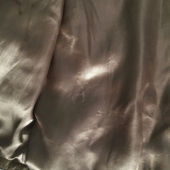 EUC Y2k Hurley tan genuine leather short jacket, satin lining, moto style. - Picture 12 of 13